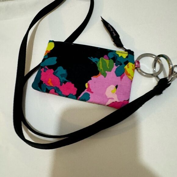 vera zipper ID black. Floral 5” - Picture 1 of 7